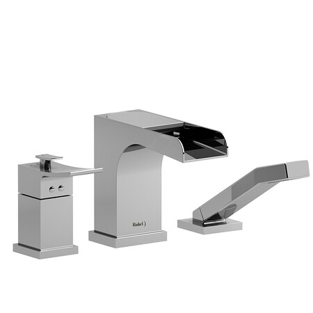 Riobel Zendo 3-Hole Deck Mount Tub Filler With Trough ZOOP17C